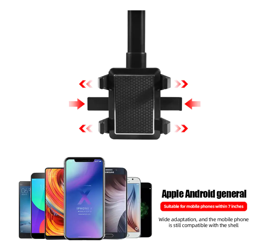 Suporte para telemóvel com rotação de 360° para automóvel
