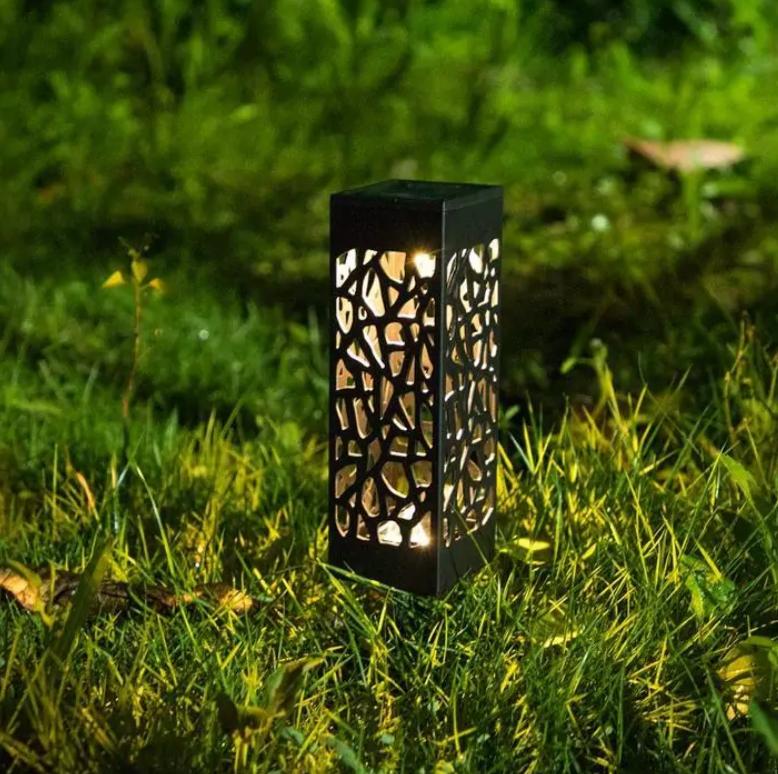 Luz de jardim vintage à prova de água e alimentada por energia solar