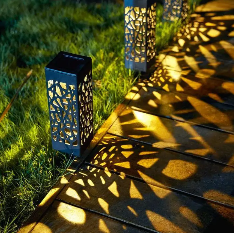 Luz de jardim vintage à prova de água e alimentada por energia solar