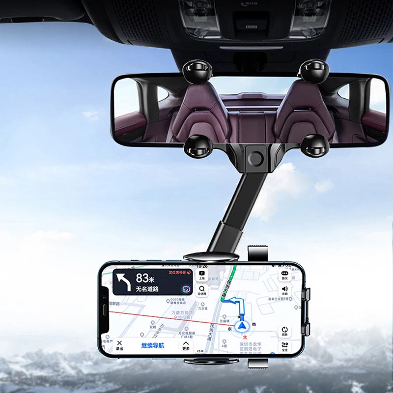 SEAMETAL Suporte para telemóvel no espelho retrovisor interior do automóvel