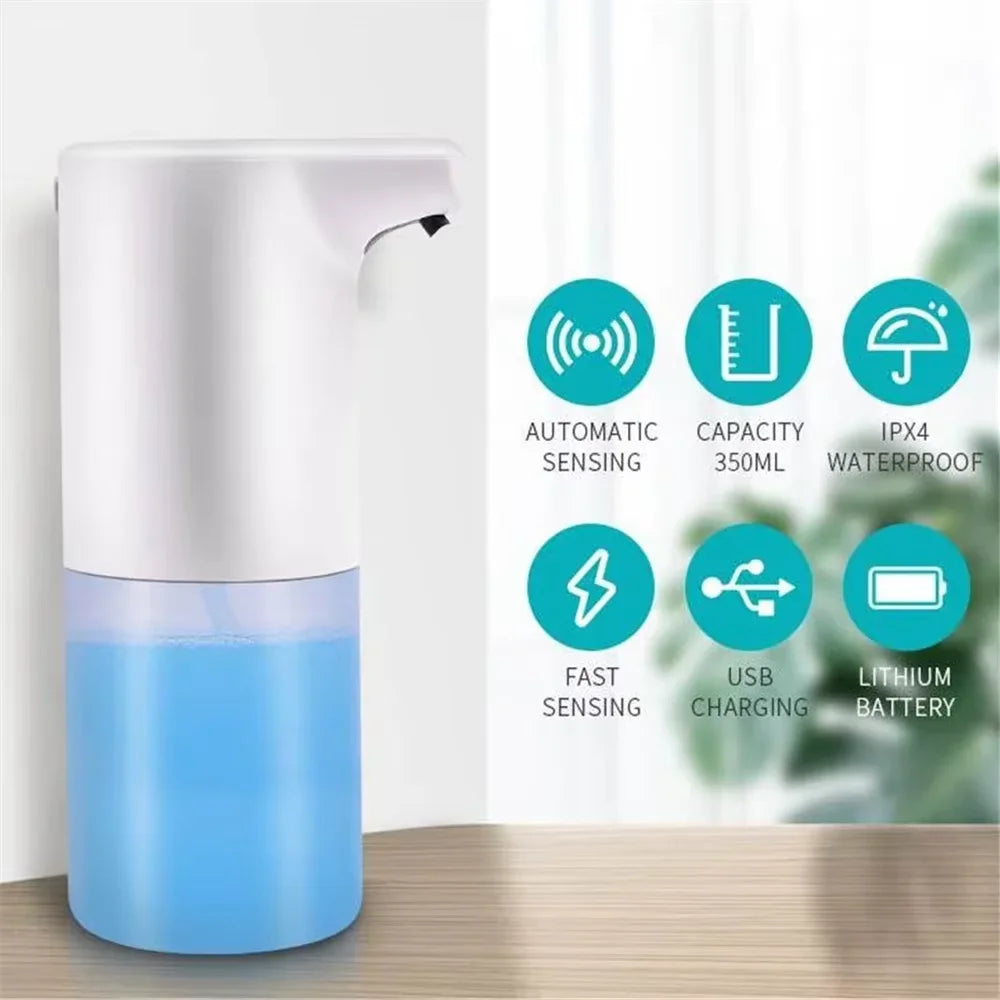 Dispensador de espuma automático com sensor Capacidade de carregamento tipo C sem contacto