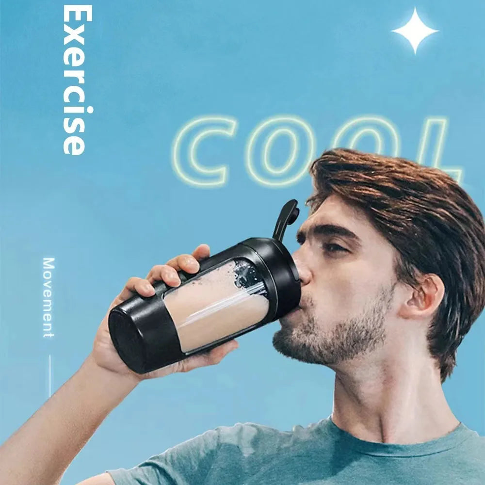 Copo misturador automático de proteínas elétrico portátil recarregável de 1200mAh