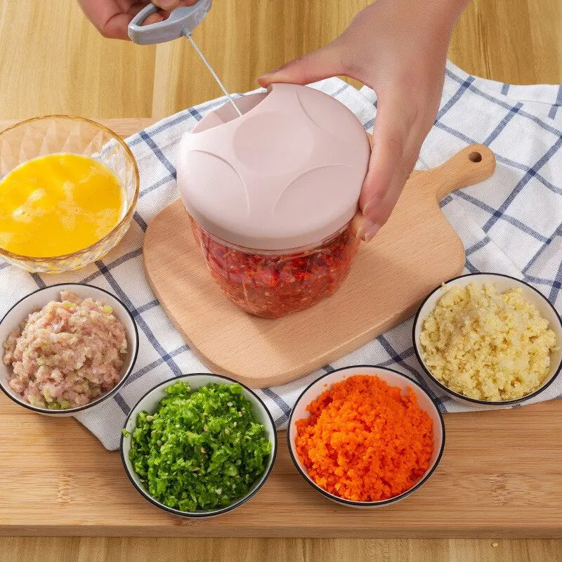 Cortador de alho para cozinha doméstica Moedor de carne/legumes multifuncional