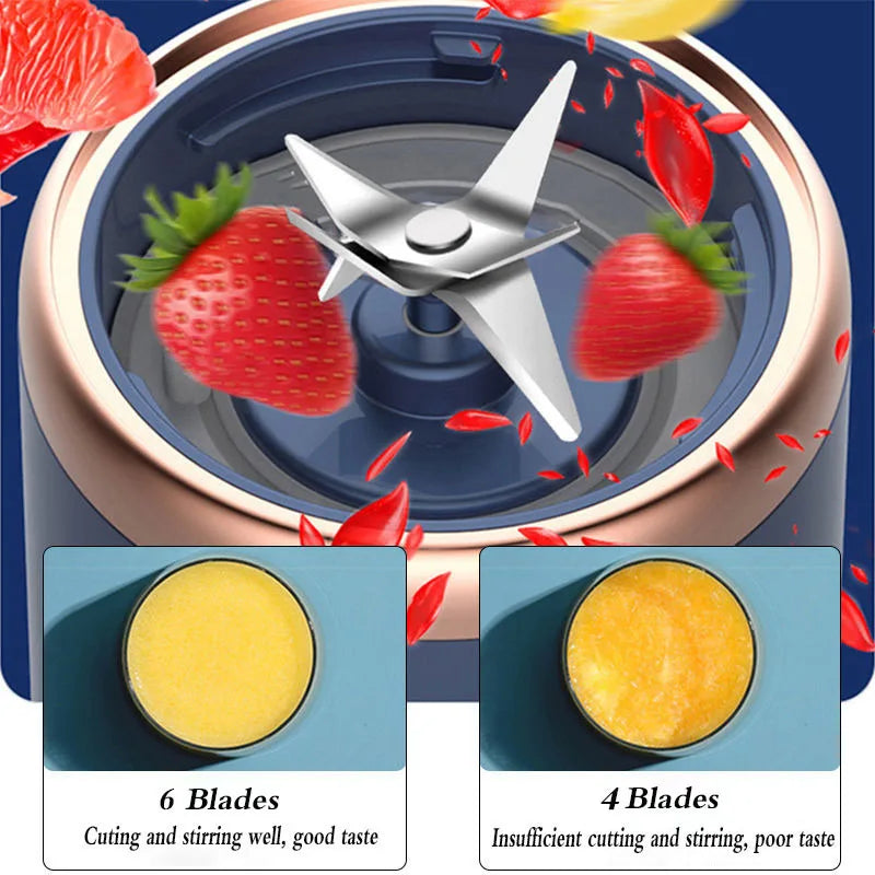 Espremedores eléctricos portáteis Liquidificadores de fruta Espremedores de sumos de comida Milkshake Criador de sumos Ferramentas de cozinha domésticas