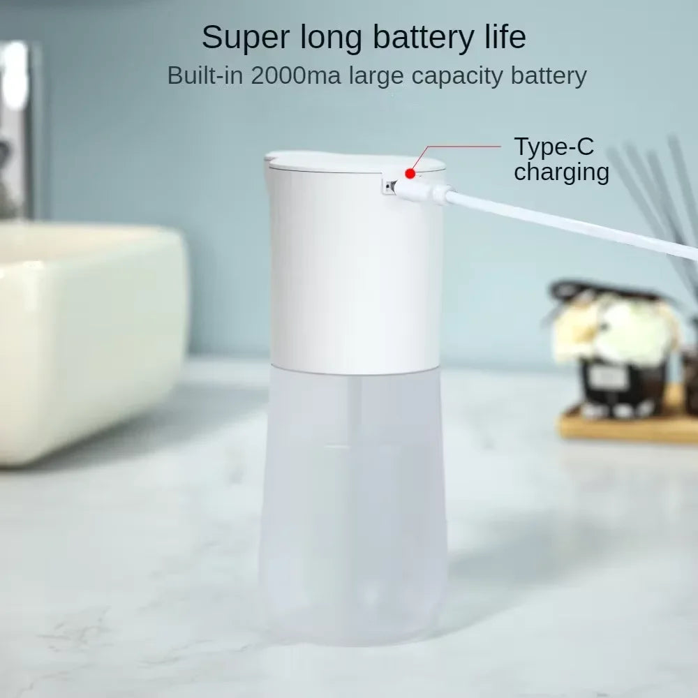 Dispensador de espuma automático com sensor Capacidade de carregamento tipo C sem contacto