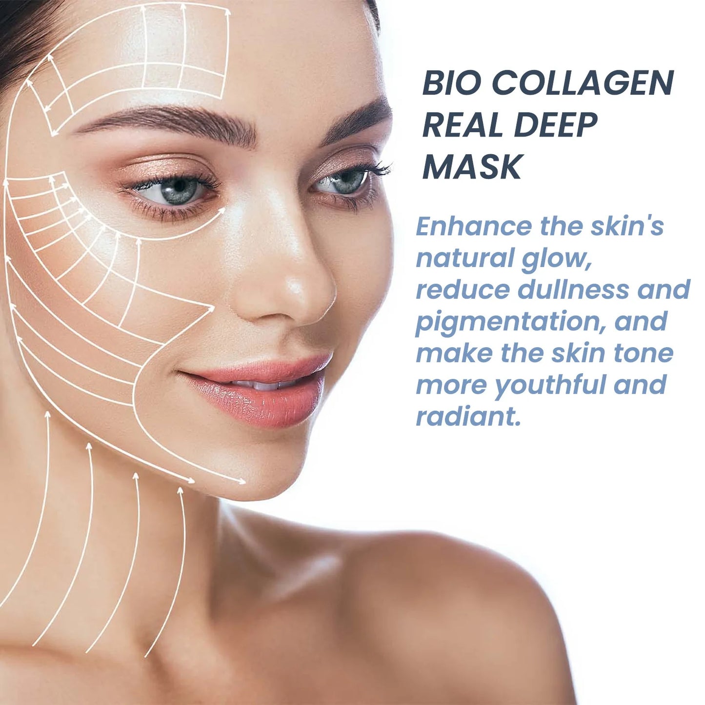 Máscara facial de boicotagens/Hidratante Refrescante Brilhante de cuidados da pele