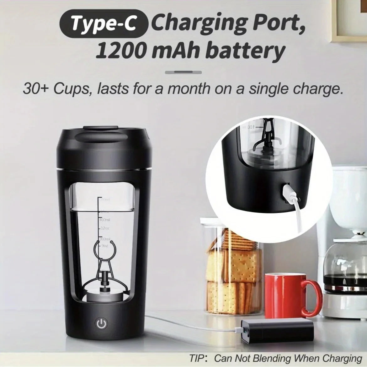 Garrafa de agitação/Misturador automática de proteína/leite/café para ginásio ao ar livre