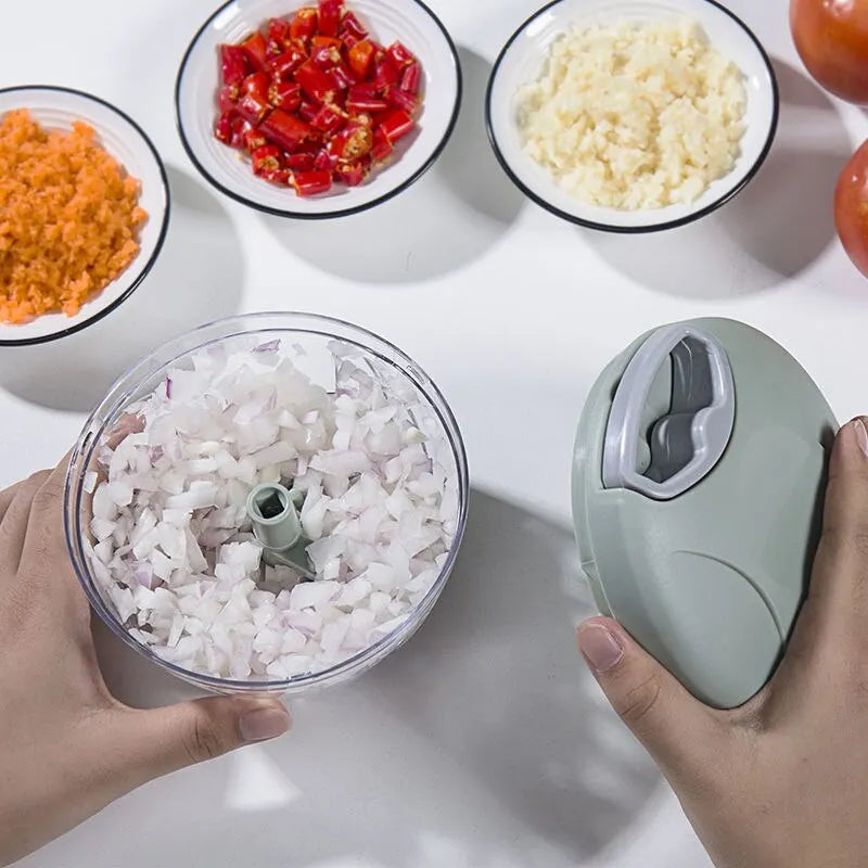 Cortador de alho para cozinha doméstica Moedor de carne/legumes multifuncional
