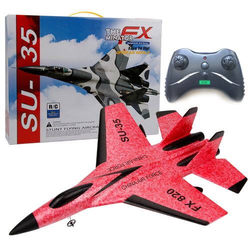 Avião de Controle Remoto - Caça Ultra Resistente + Bateria Extra utilidadesweb01 Vermelho