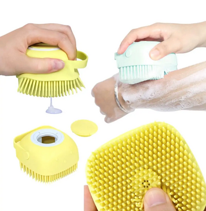 Escova de banho para cães fofa