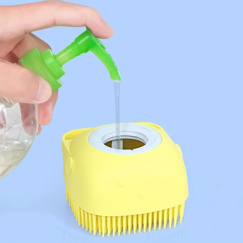 Escova de banho para cães fofa