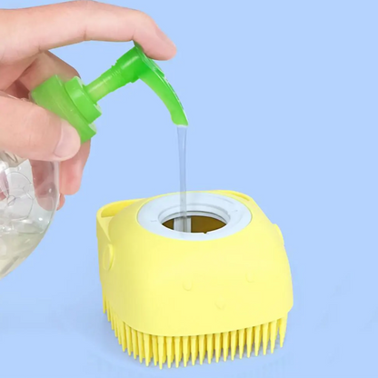 Escova de banho para cães fofa