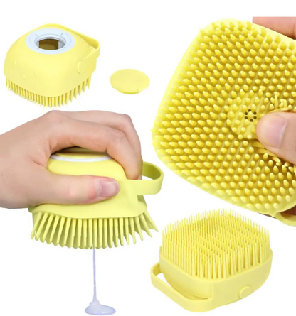 Escova de banho para cães fofa