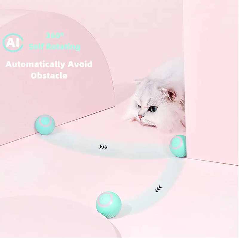 Brinquedos inteligentes com bolas para gatos