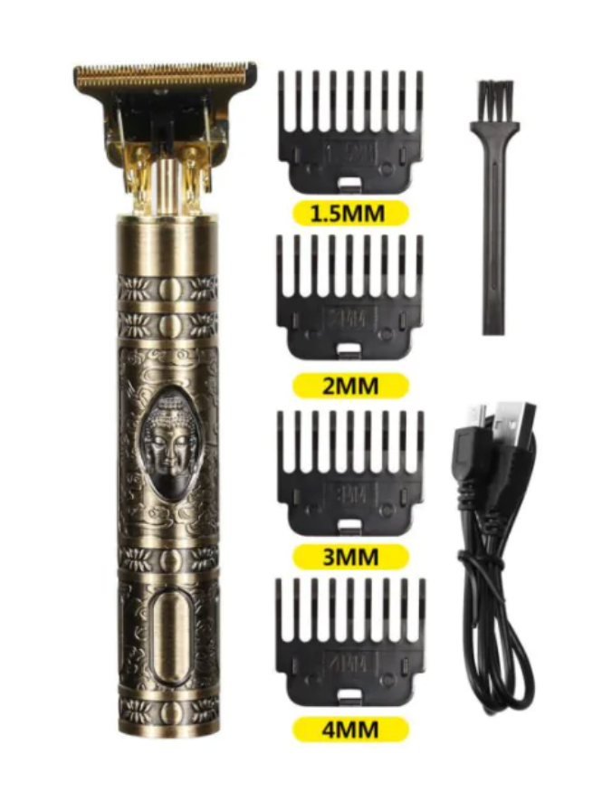 Aparador de cabelo elétrico USB Vintage Profissional