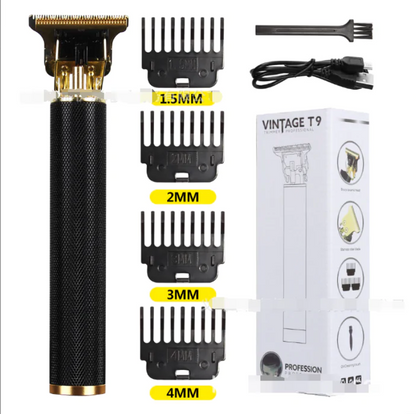 Aparador de cabelo elétrico USB Vintage Profissional