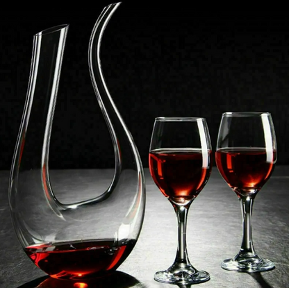 Jarra de cristal em forma de U de 1500 ml para vinho