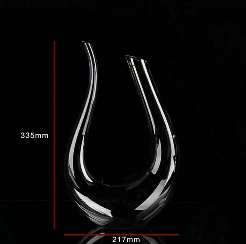 Jarra de cristal em forma de U de 1500 ml para vinho