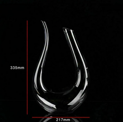 Jarra de cristal em forma de U de 1500 ml para vinho