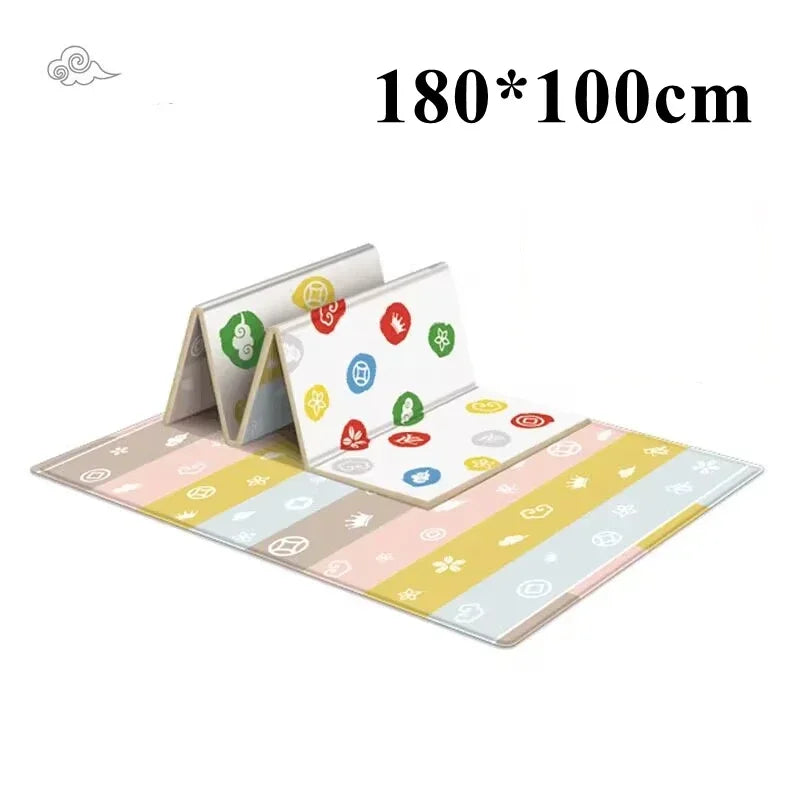 Foldable Non-Toxic Baby Play Mat Educational Children's Carpet in The Nursery Climbing Pad Kids Rug Activitys Games Toys 180*100