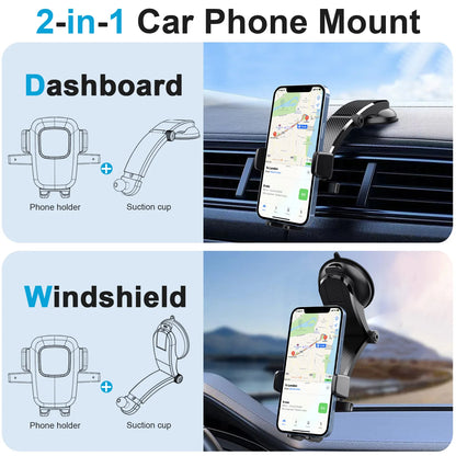 Suporte de telefone para automóvel para para-brisas do tablier