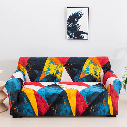1pc Capas de sofá elásticas com impressão floral elegante