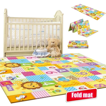 Foldable Non-Toxic Baby Play Mat Educational Children's Carpet in The Nursery Climbing Pad Kids Rug Activitys Games Toys 180*100
