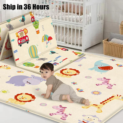 Foldable Non-Toxic Baby Play Mat Educational Children's Carpet in The Nursery Climbing Pad Kids Rug Activitys Games Toys 180*100