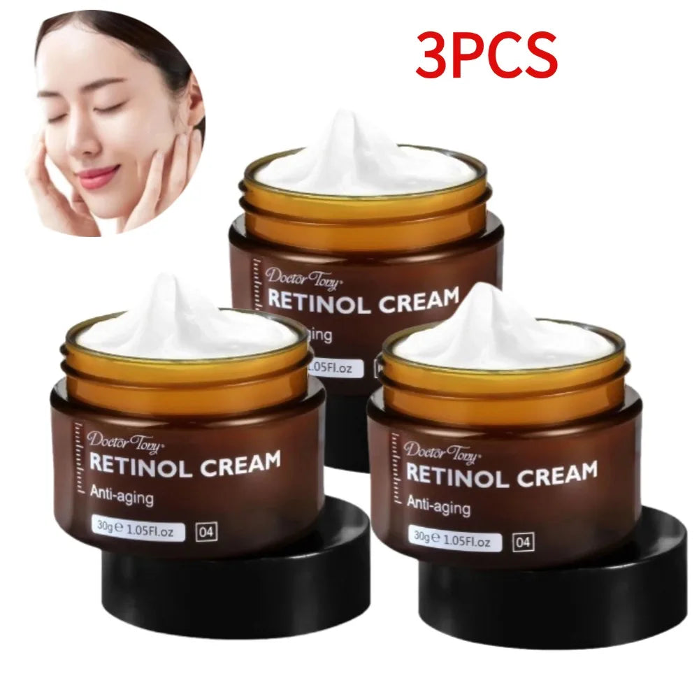 Retinol Cream Anti-wrinkle Moisturizing Firming Light Lines Anti-aging Deep Water Refill Enhance Skin Elasticity Antioxidant