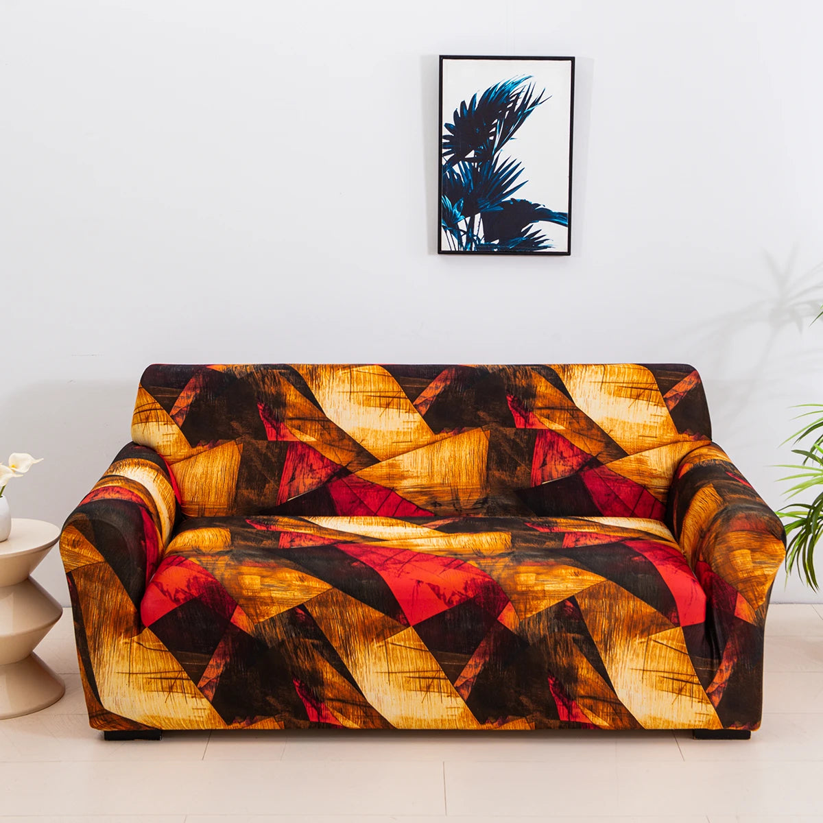 1pc Capas de sofá elásticas com impressão floral elegante