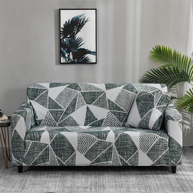 1pc Capas de sofá elásticas com impressão floral elegante