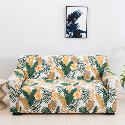1pc Capas de sofá elásticas com impressão floral elegante