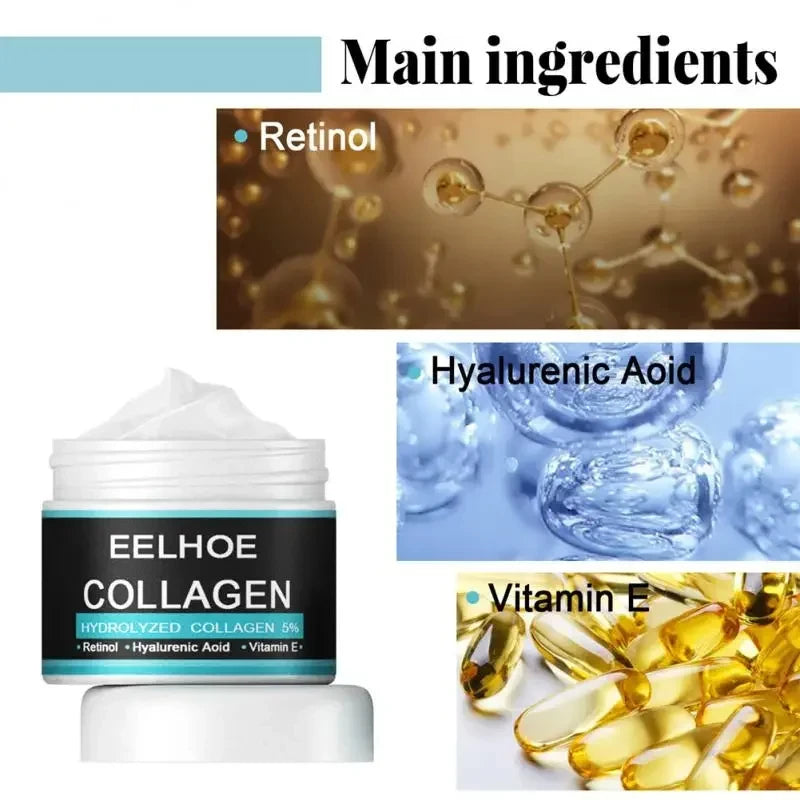 Creme Antirrugas de Colágeno Para Homens remover Rugas Hidratação Antienvelhecimento