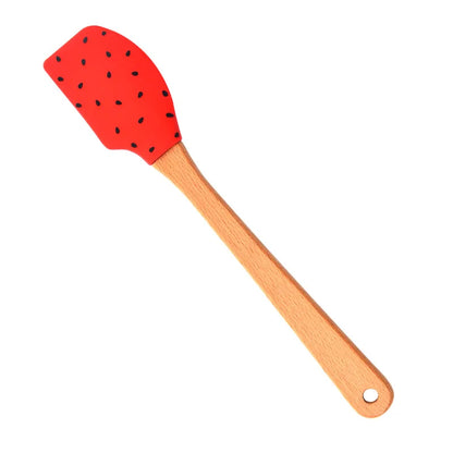Small Wooden Handle Cake Silicone Spatula Nonstick Cream Butter Baking Scraper Kitchen Batter Mixer Chocolate Pastry Blenders