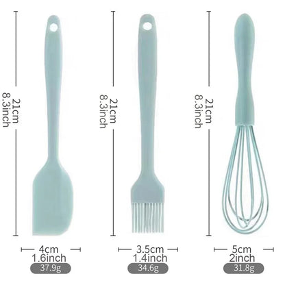 Conjunto para cozer em silicone 3 PCS