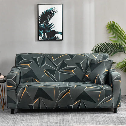 1pc Capas de sofá elásticas com impressão floral elegante