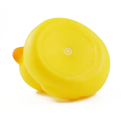 Pato de Borracha de aperto amarelo pequeno e fofo [Brinquedos de banho para bebés]