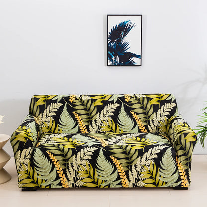 1pc Capas de sofá elásticas com impressão floral elegante