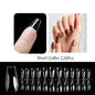 120 unidades/saco Pontas de unhas/postiças de pressão mate suaves