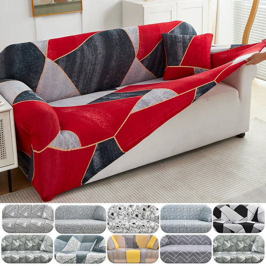 1pc Capas de sofá elásticas com impressão floral elegante