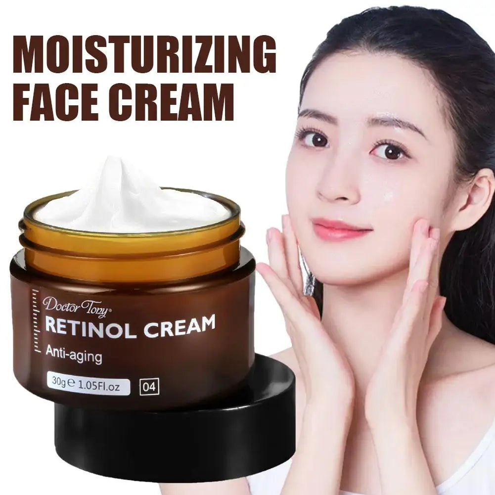 Retinol Cream Anti-wrinkle Moisturizing Firming Light Lines Anti-aging Deep Water Refill Enhance Skin Elasticity Antioxidant