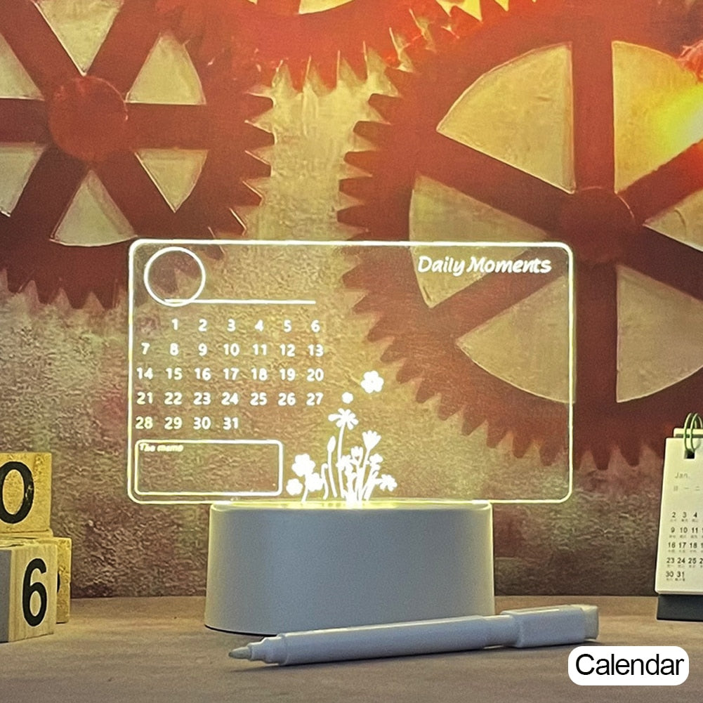 Quadro Luminária Criativa - Para Escrita TudoEm1