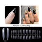 120 unidades/saco Pontas de unhas/postiças de pressão mate suaves