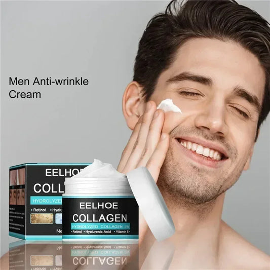 Creme facial hidratante e hidratante com ácido hialurônico para homens