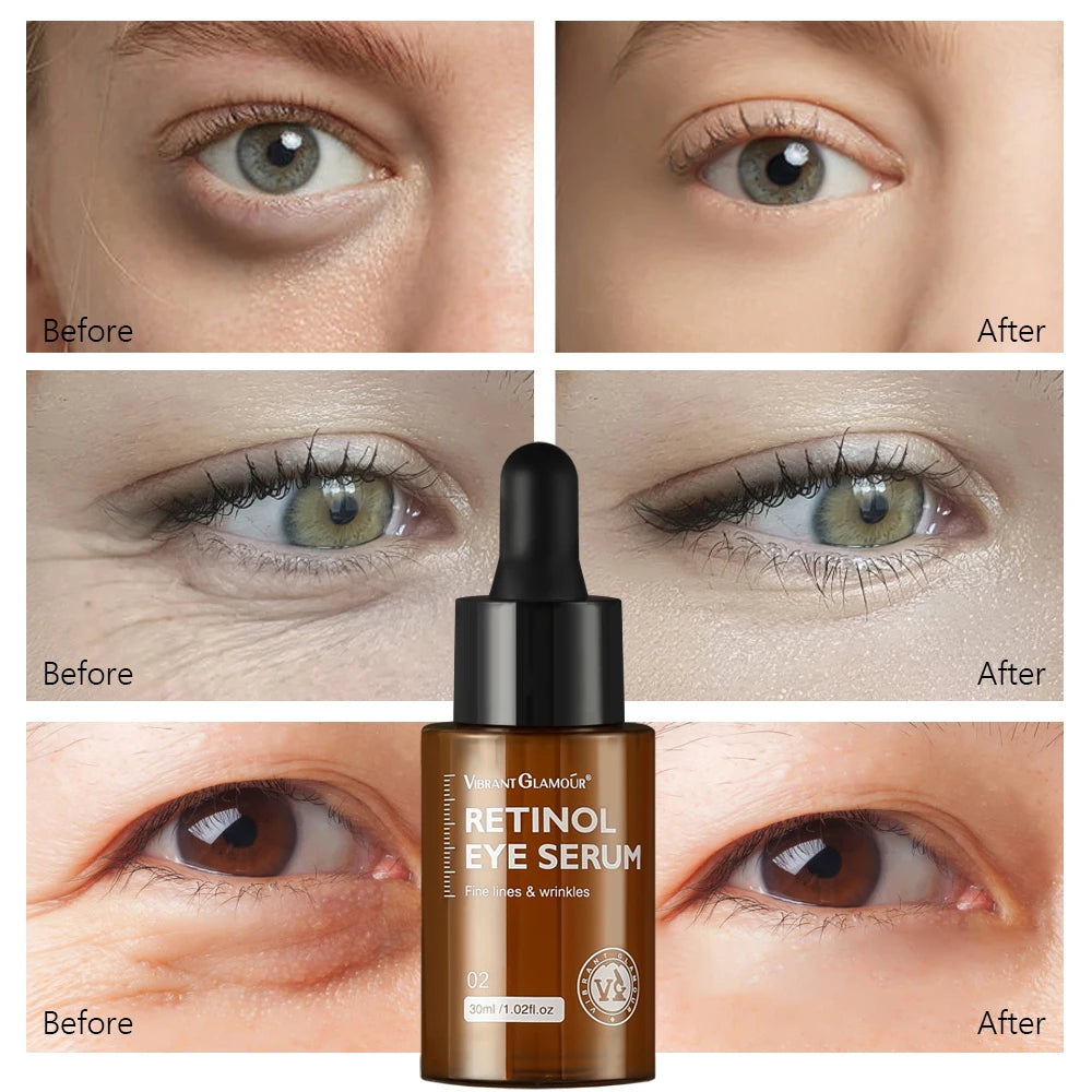 Retinol Face Whitening Cream Eye Serum Face Essence Anti Wrinkle Firming Lifting Improve Lines Brightening Fine Moisturizing