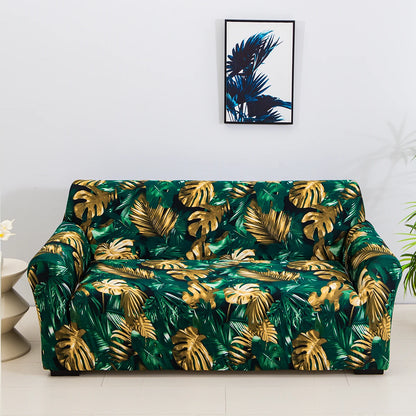 1pc Capas de sofá elásticas com impressão floral elegante