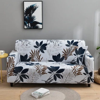 1pc Capas de sofá elásticas com impressão floral elegante
