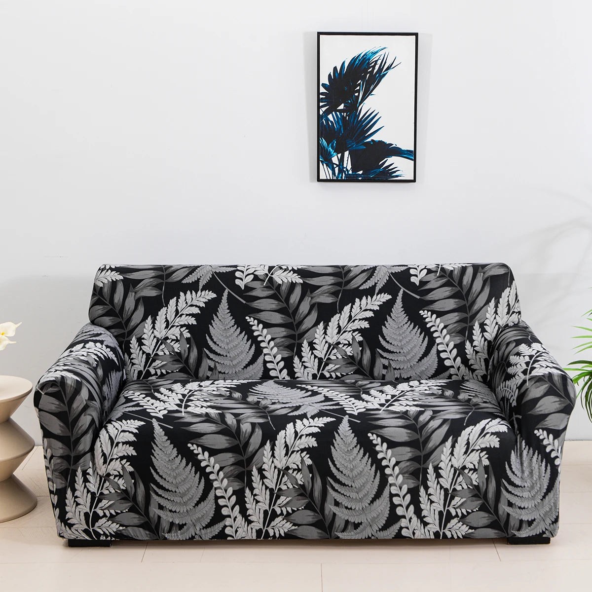 1pc Capas de sofá elásticas com impressão floral elegante