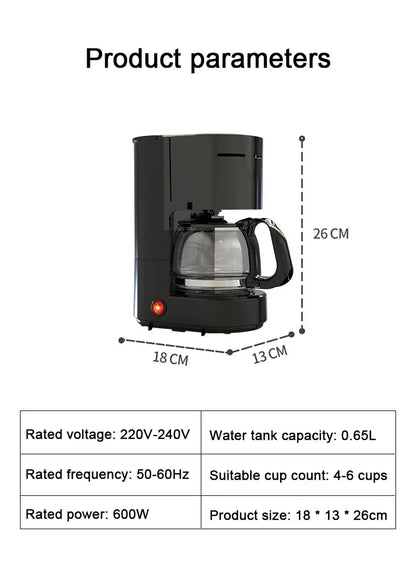 Máquina de café semiautomática de chá americano, expresso 220V