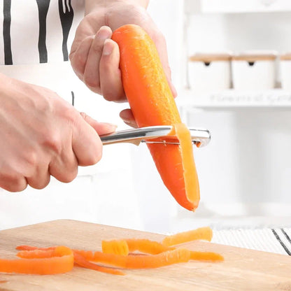 Descascador de alta qualidade de lâminas rotativas em aço inoxidável super afiado para fruta, batata, cenoura, utensílio de cozinha essencial